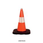 Reflektifli PVC Kırılmaz Trafik Konisi 50 cm (AĞIRLIKLI)