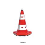 Kedi Gözlü Trafik Konisi 52 cm (SOKETLİ) (AĞIRLIKLI)